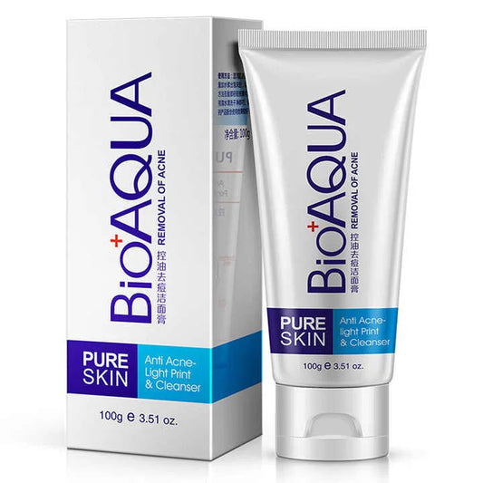 BIOAQUA Acne Treatment Facial Cleanser Face Wash.